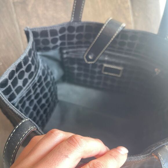 Vintage Kate Spade Print Mini Tote Bag - Picture 3 of 10